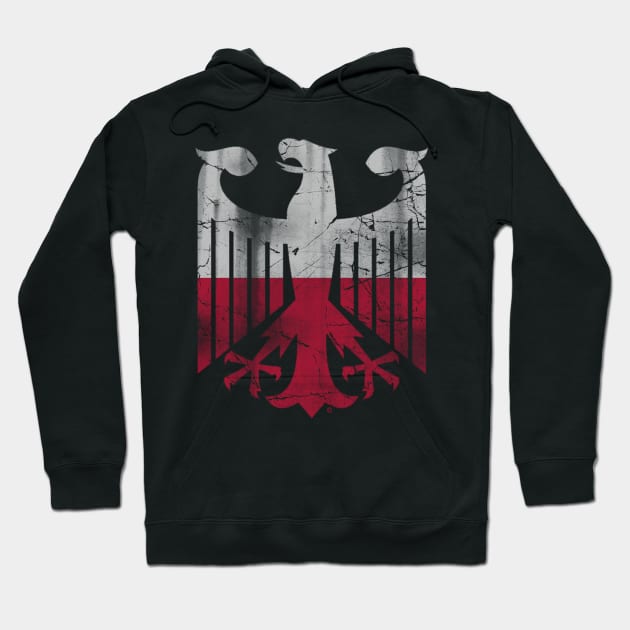 German Polish Eagle Heritage Hoodie by E